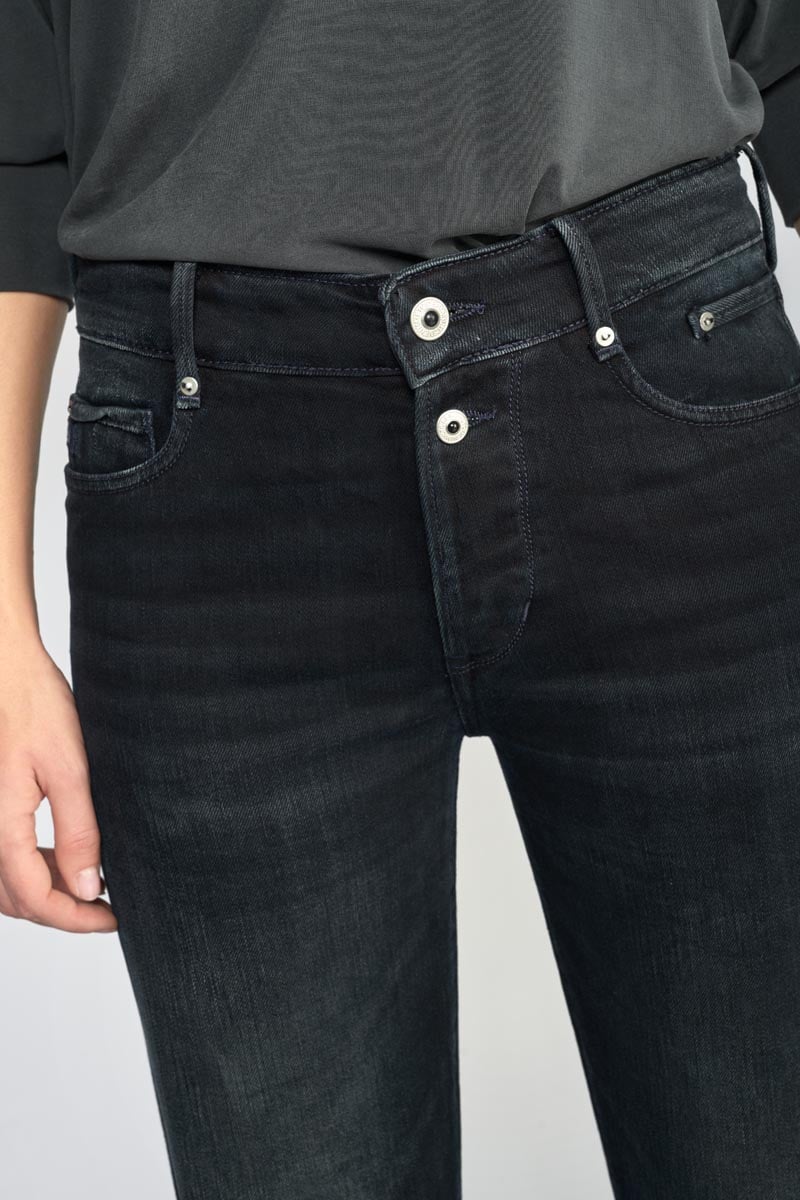 Jeans 400/18 mom Basic taille haute 7/8ème bleu-noir N°1