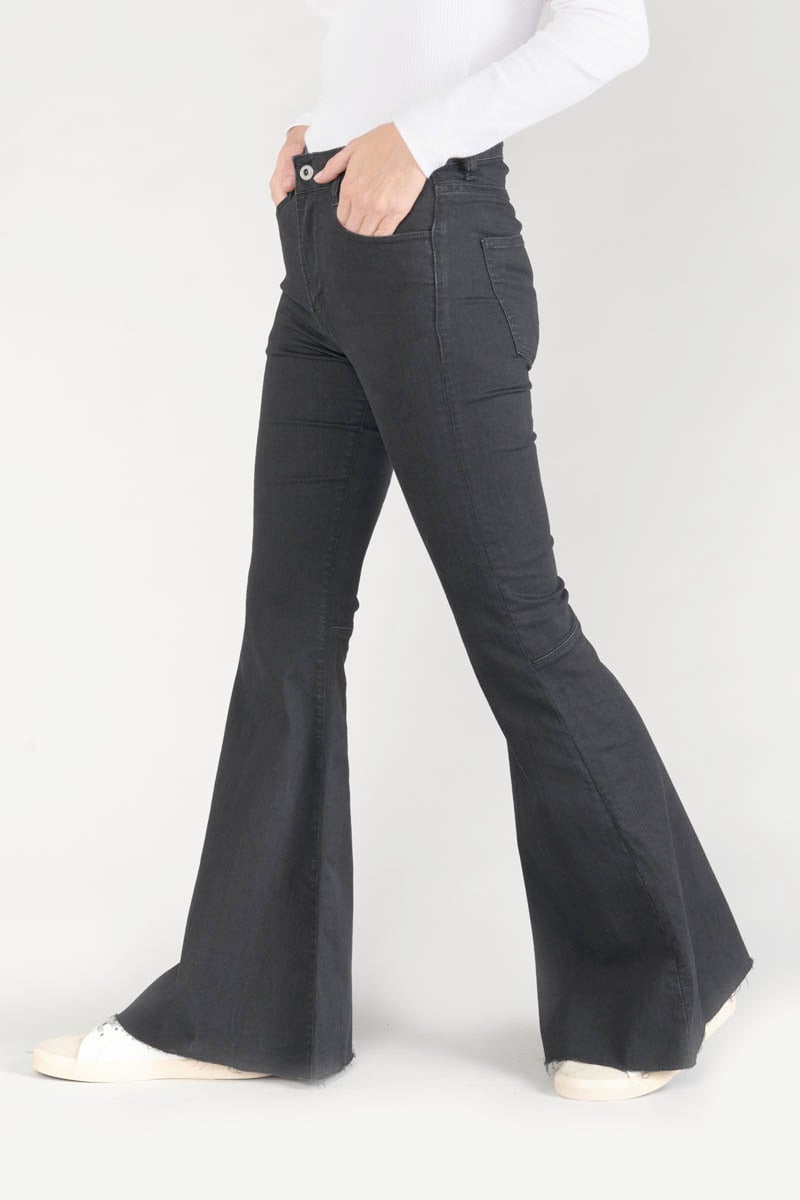 Jeans flare Alberta taille haute noir N°0