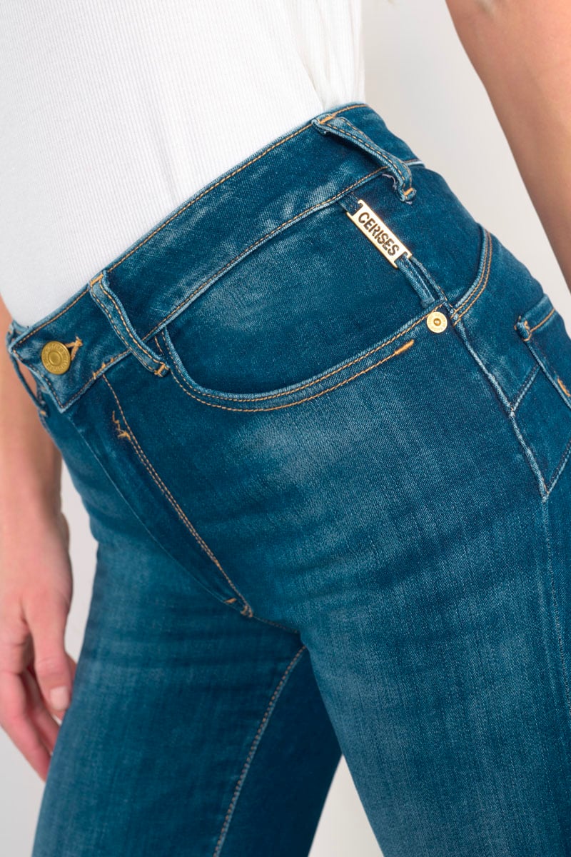 Jeans pulp regular Casal taille haute bleu N°2