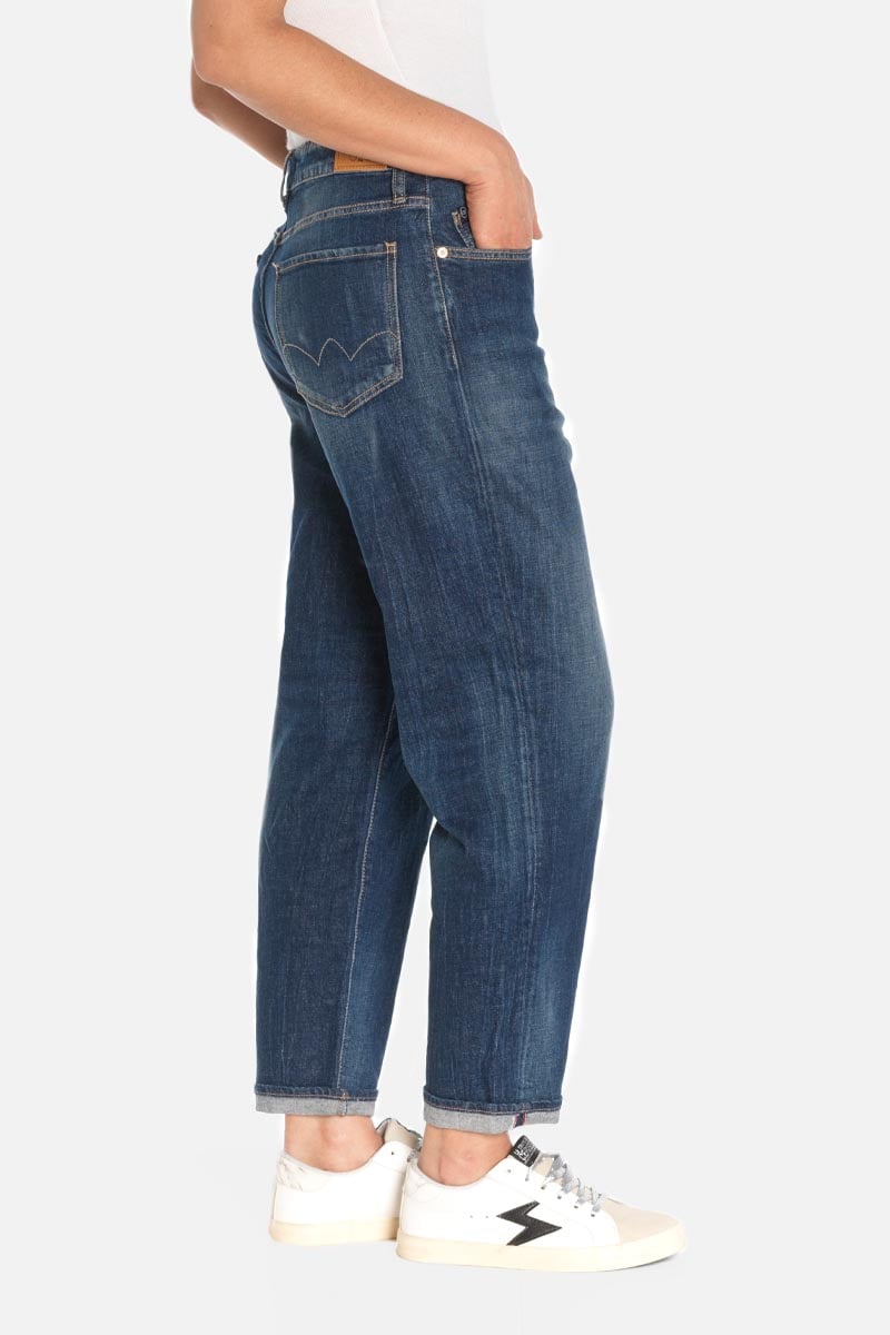 Jeans boyfit Cosy 7/8ème bleu N°2