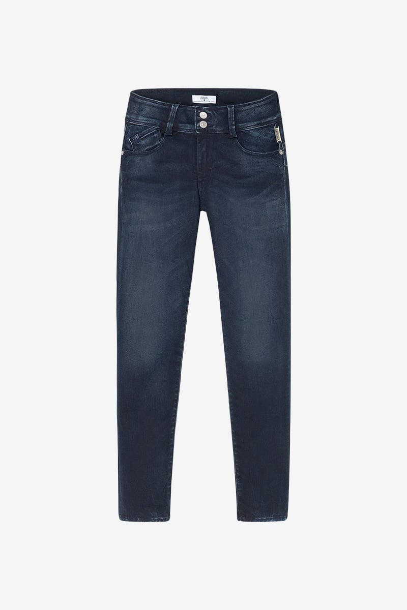 Jeans ultra pulp slim Gush taille haute 7/8ème bleu-noir N°1