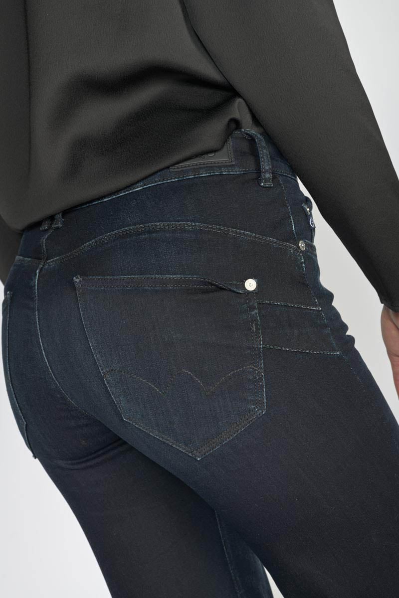 Jeans pulp flare Sin taille haute bleu-noir N°1