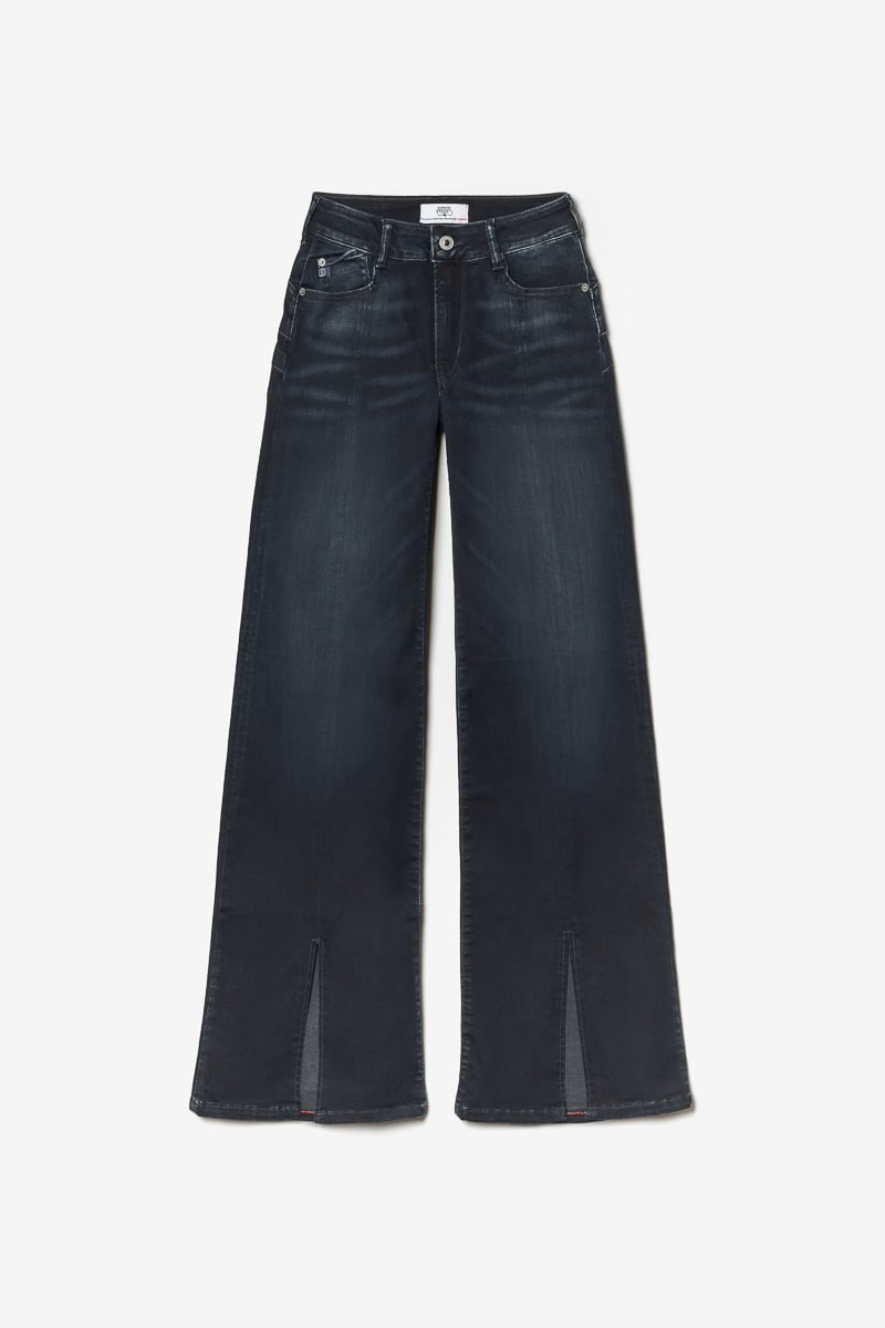 Jeans pulp flare Sin taille haute bleu-noir N°1