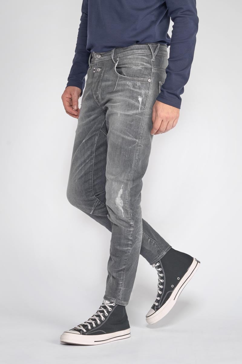 Jeans 900/03 tapered arqué Alost destroy gris N°1