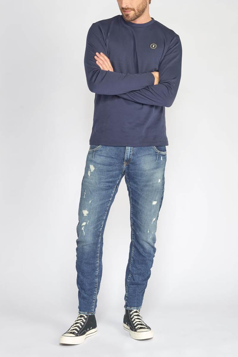 Jeans 900/03 tapered arqué destroy bleu N°2