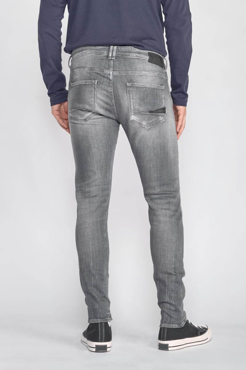 Jeans power skinny 7/8ème destroy gris N°3