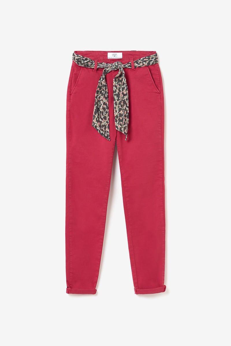 Pantalon Dyli2 rouge framboise
