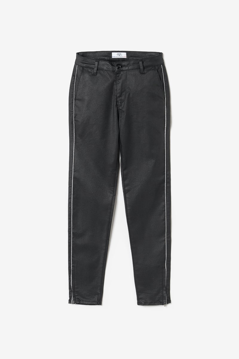 Pantalon Naja à motif python noir