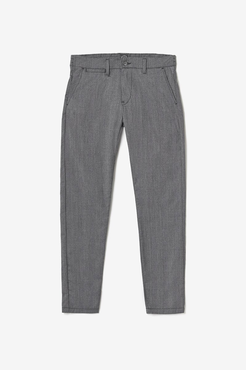 Pantalon Weller à carreaux gris