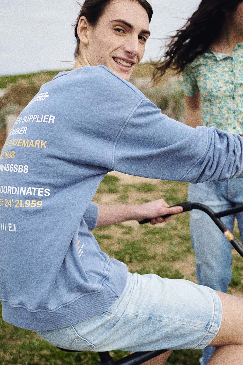 Sweat Naybo bleu chiné