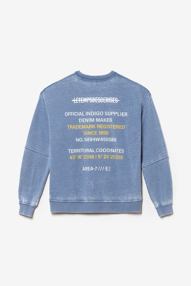 Sweat Naybo bleu chiné