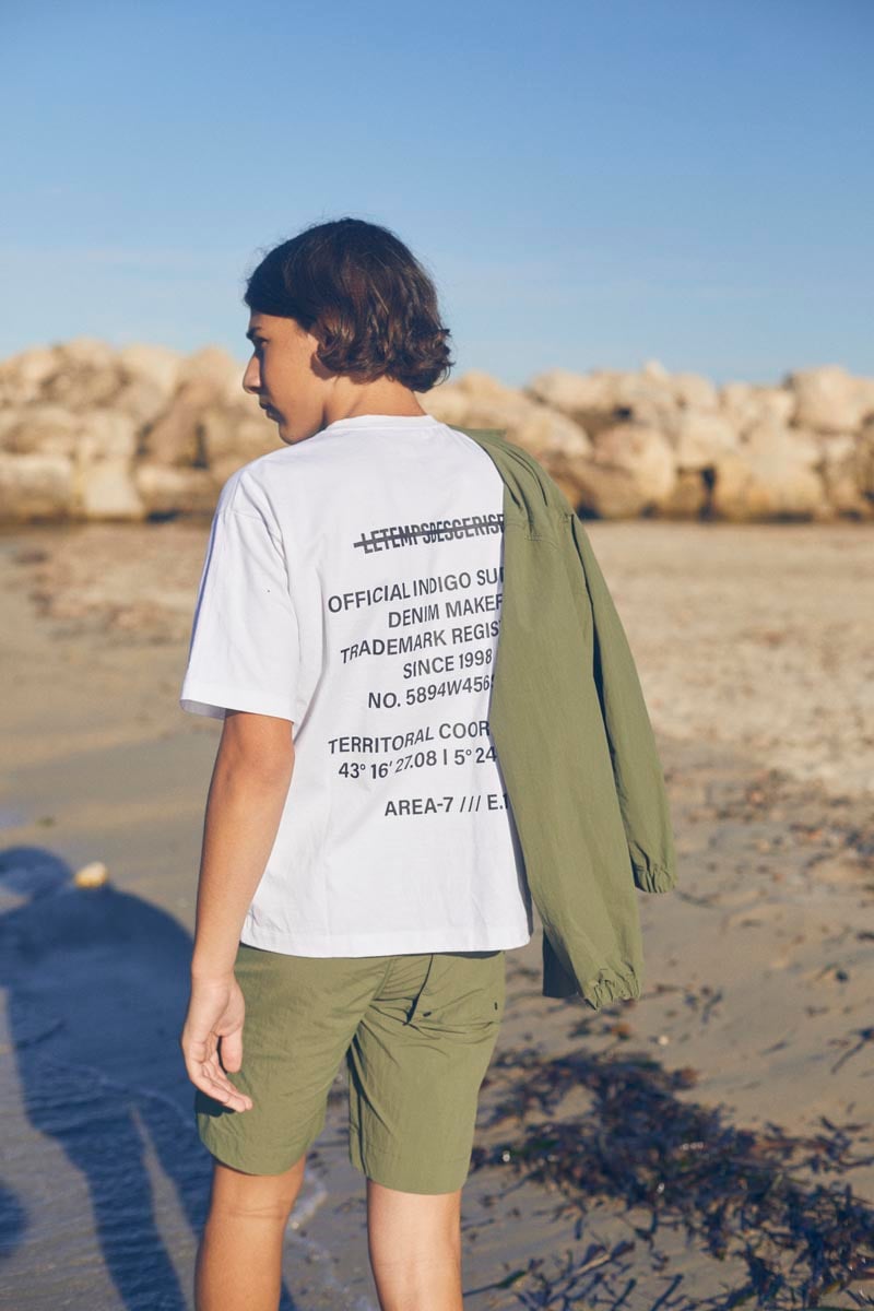 T-shirt Zabrabo blanc imprimé