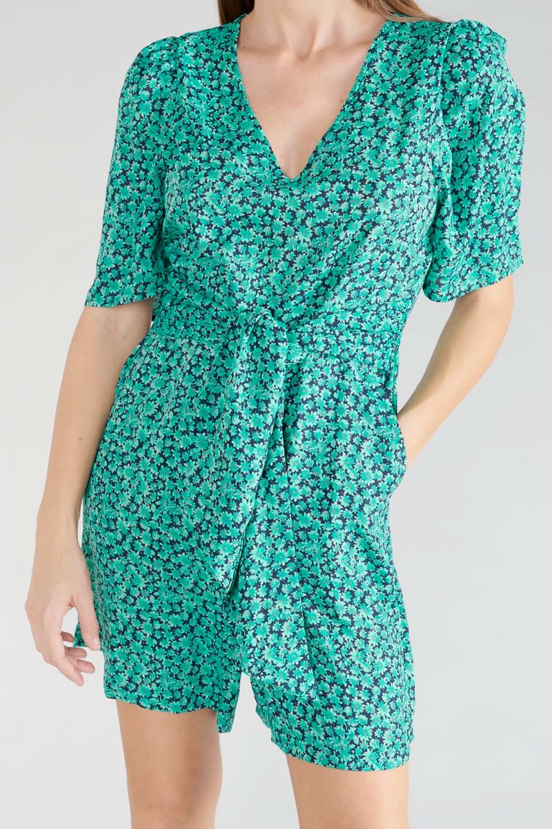 Combi-short Amira à motif vert