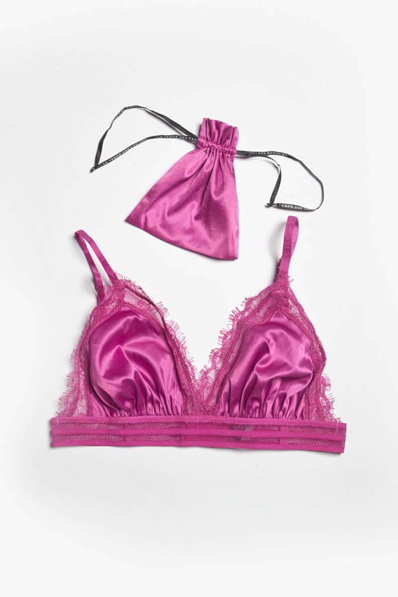 Soutien-gorge triangle Aurore fuchsia