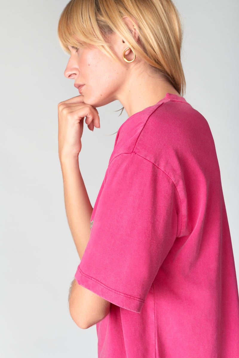 T-shirt Cassio fuchsia