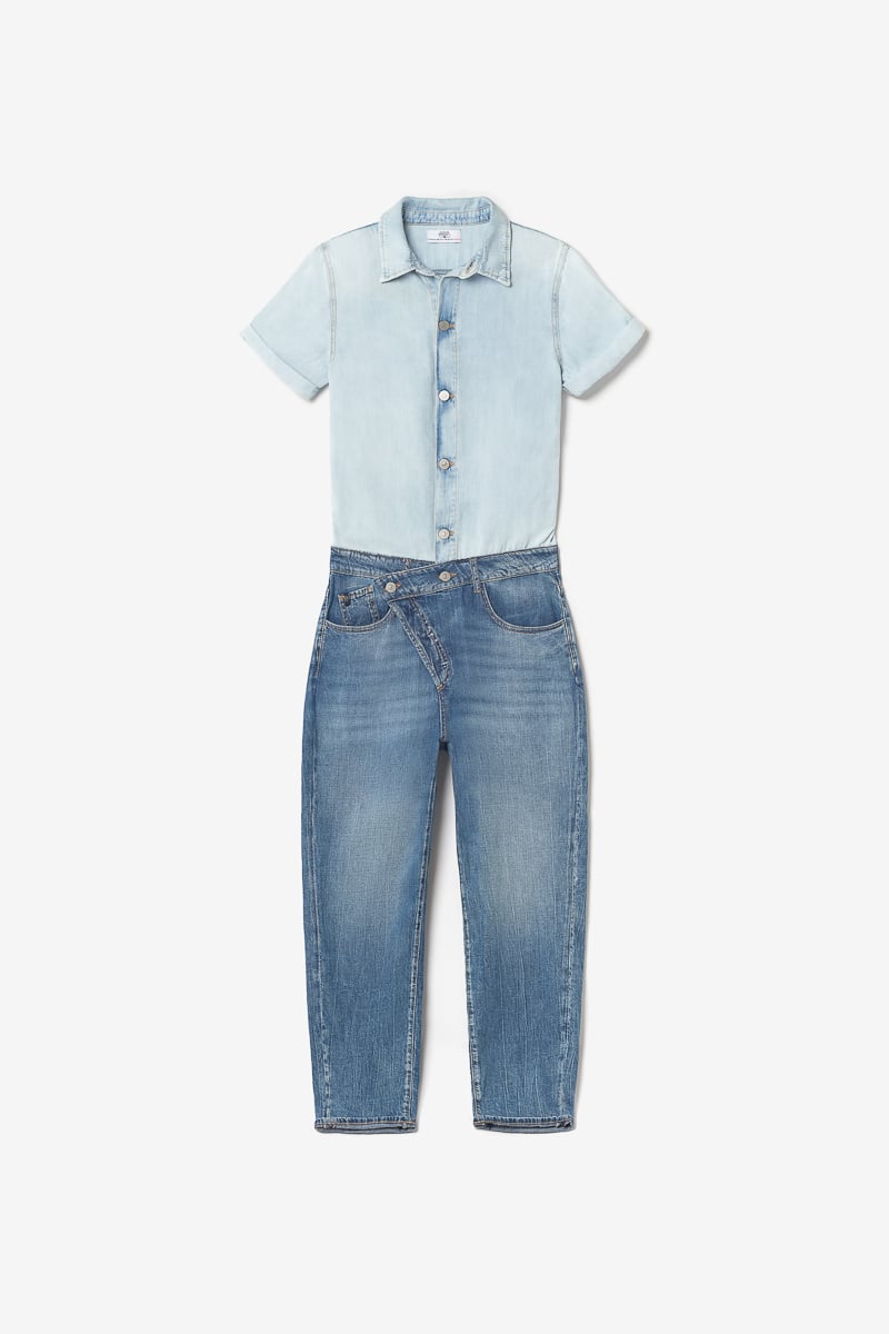 Combinaison pantalon Cozette en jeans bleu