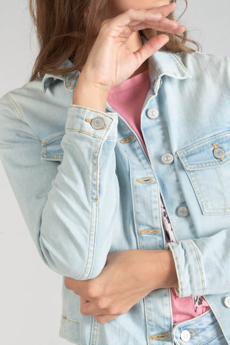 Veste en jeans Lilly bleu très clair