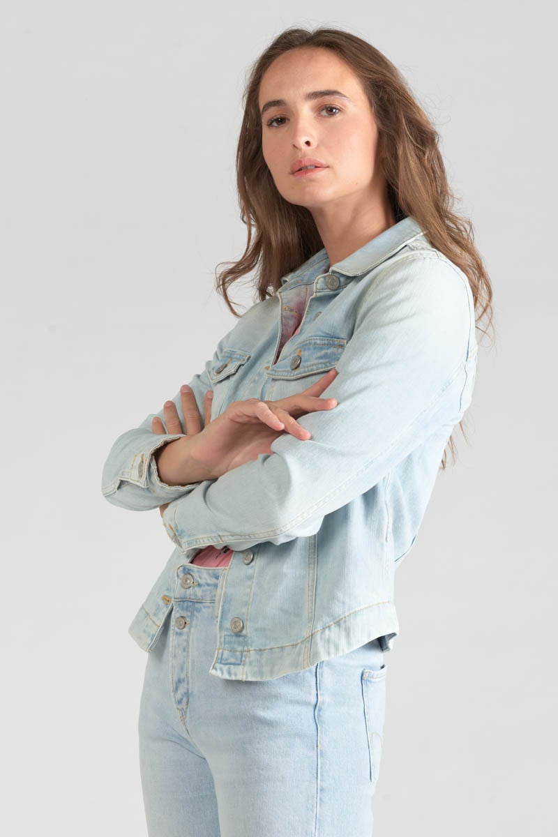 Veste en jeans Lilly bleu très clair