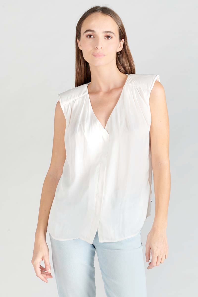 Top Missou en jacquard crème