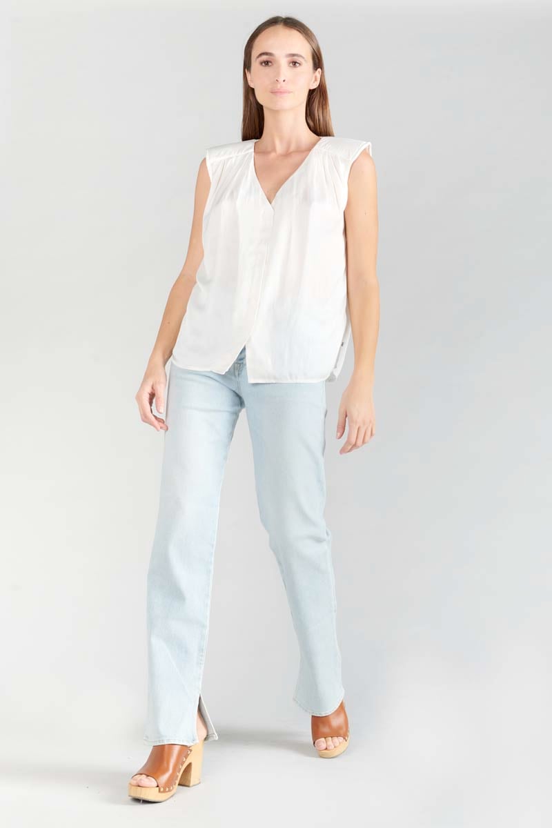 Top Missou en jacquard crème