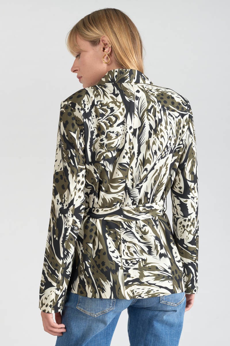 Veste blazer Salome à motif jungle