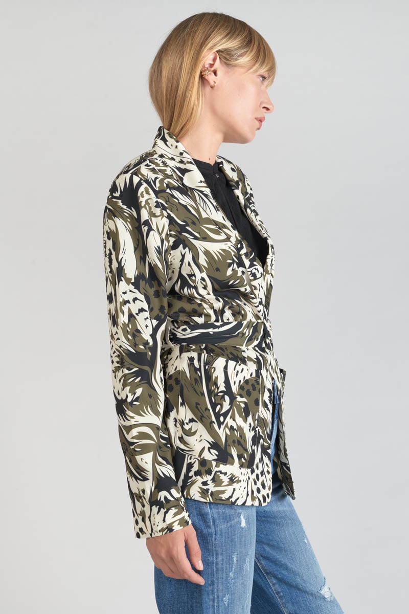 Veste blazer Salome à motif jungle