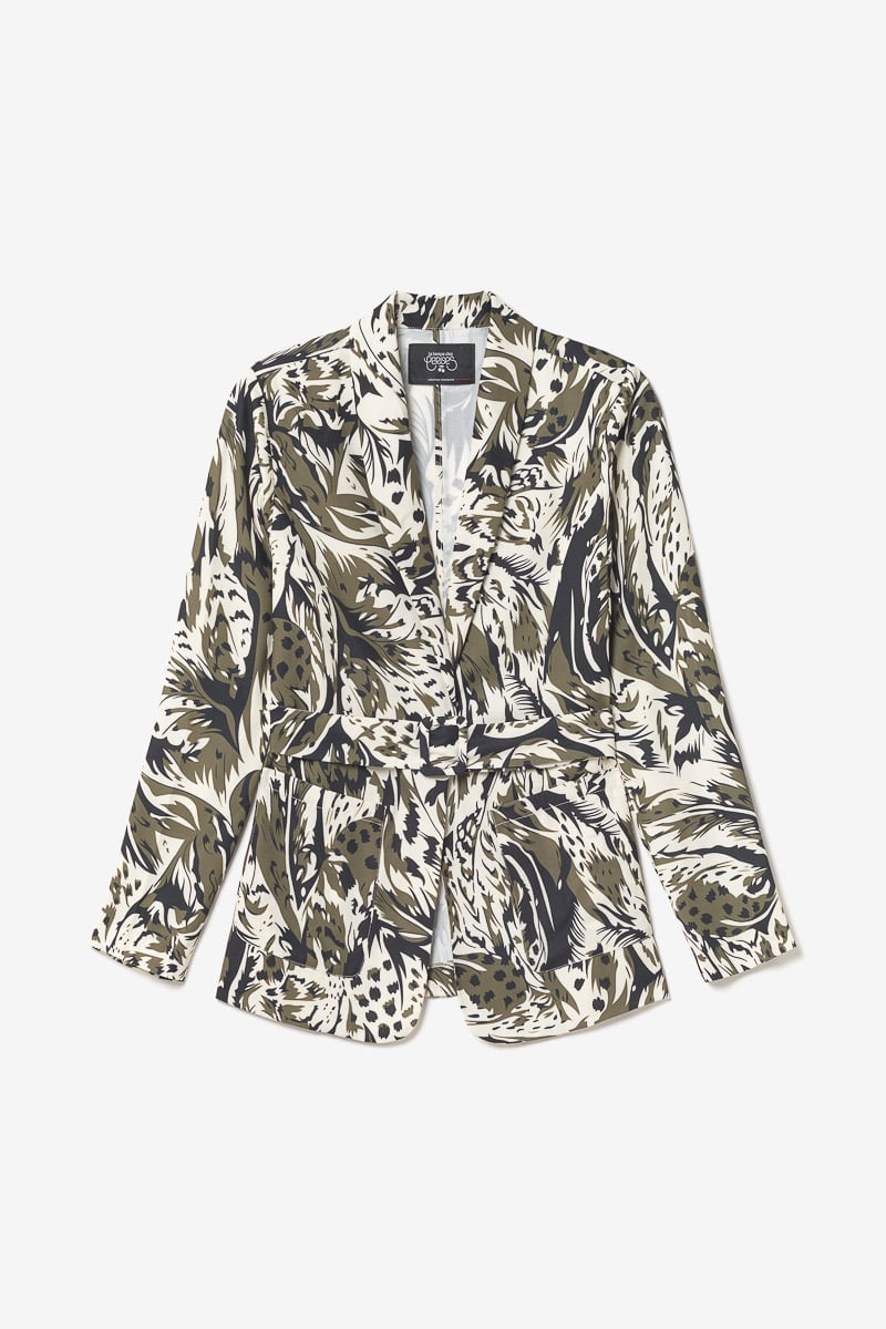 Veste blazer Salome à motif jungle
