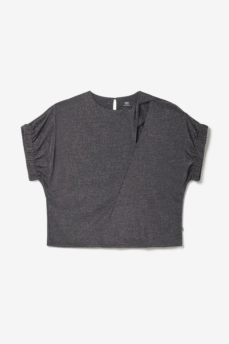 Top Winslet noir irisé