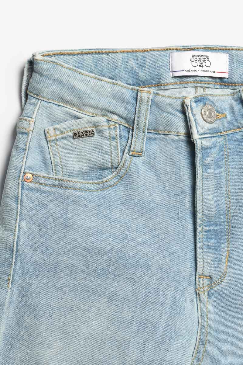 Jeans 400/12 mom Basic taille haute 7/8ème bleu N°5