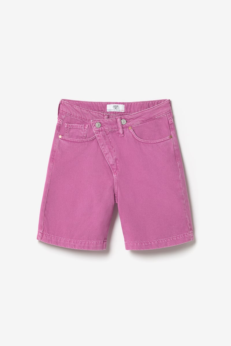 Bermuda Casa en jeans violet rose