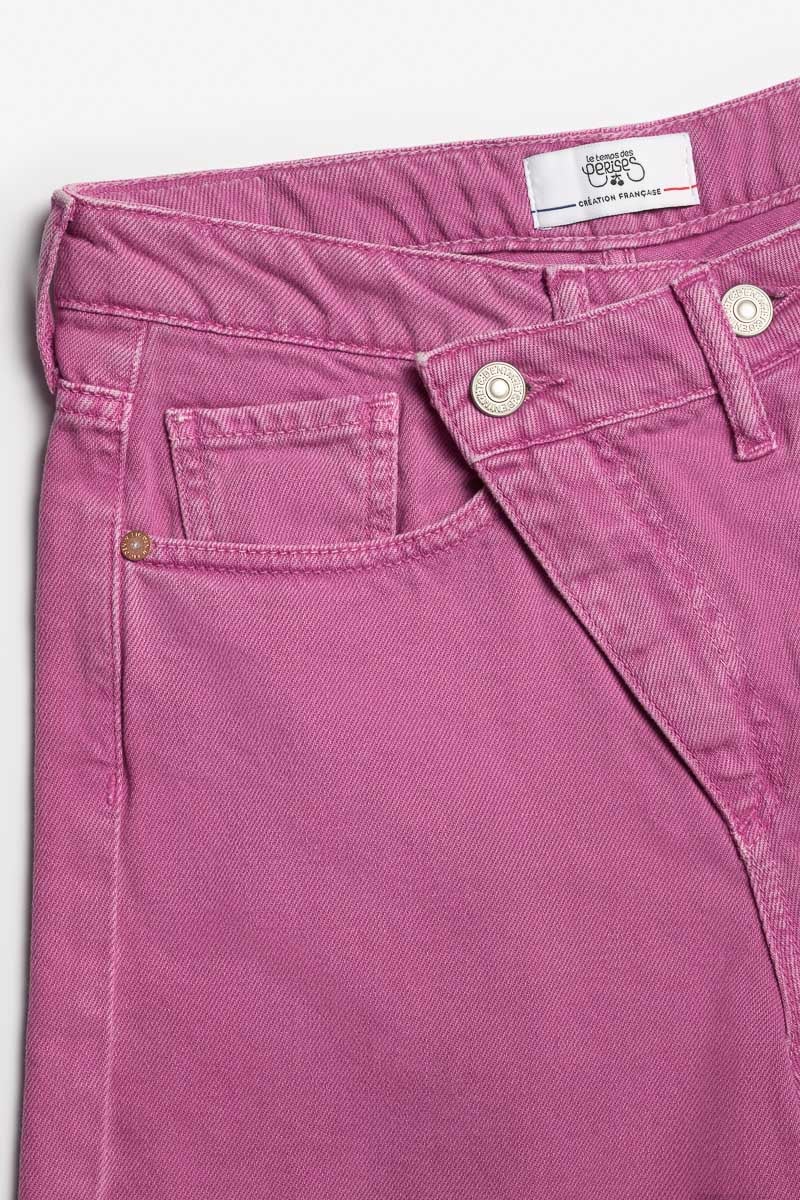 Bermuda Casa en jeans violet rose