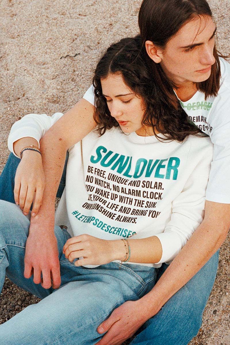 Sweat court Ginogi crème