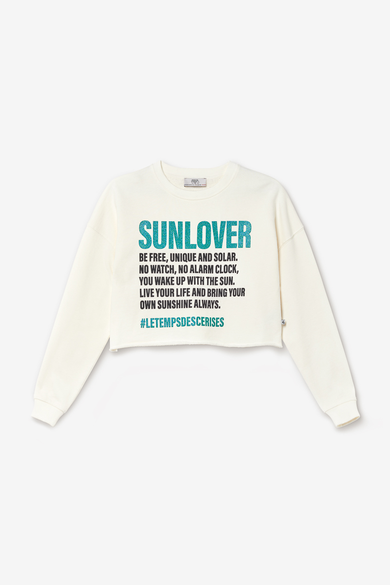 Sweat court Ginogi crème