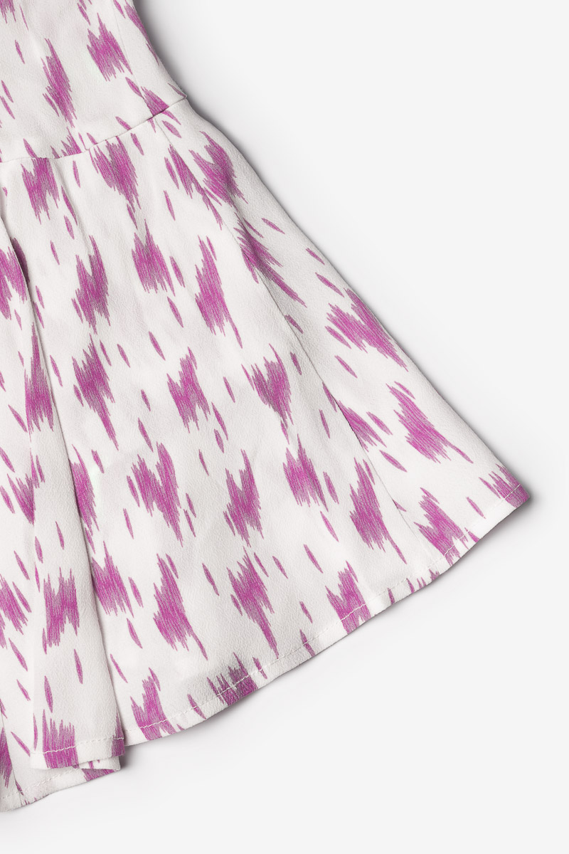 Jupe short Marligi à motif violet