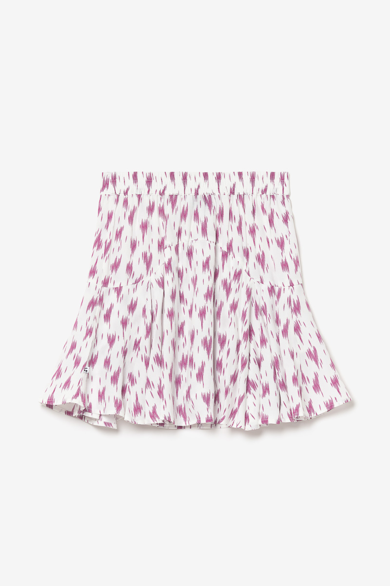 Jupe short Marligi à motif violet