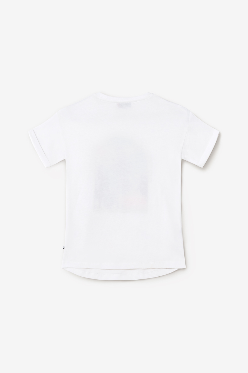 T-shirt Misagi blanc imprimé