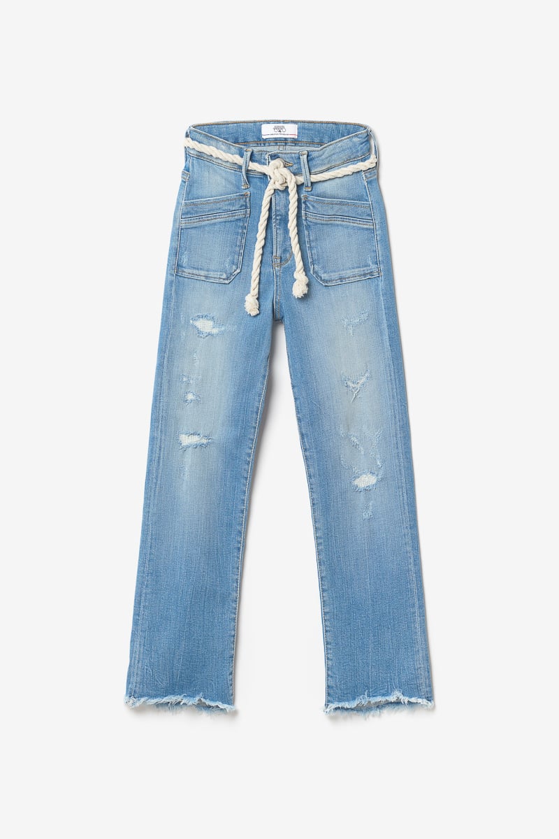 Jeans regular Precia 7/8ème destroy bleu N°4