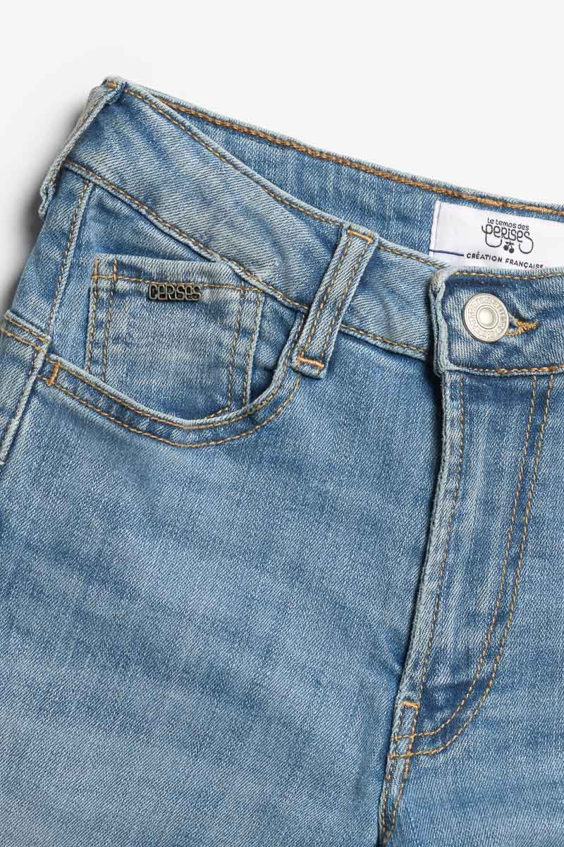 Jeans pulp regular taille haute bleu N°4