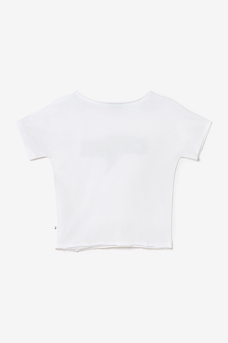 T-shirt Rokigi blanc imprimé