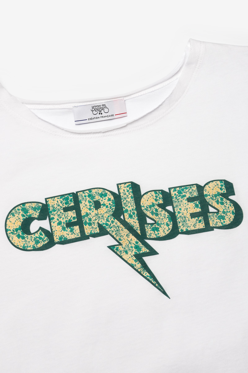 T-shirt Rokigi blanc imprimé