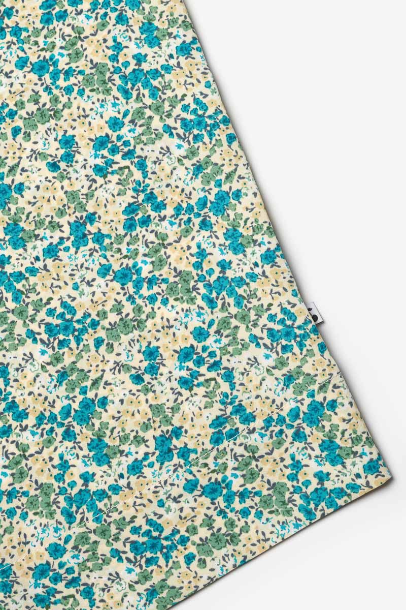 Robe Tategi à motif floral vert