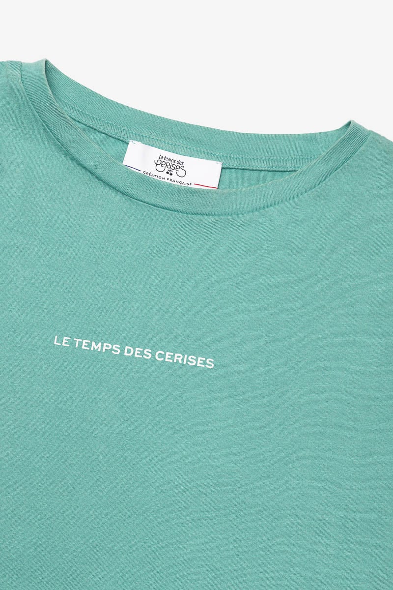 T-shirt Vinagi vert menthe