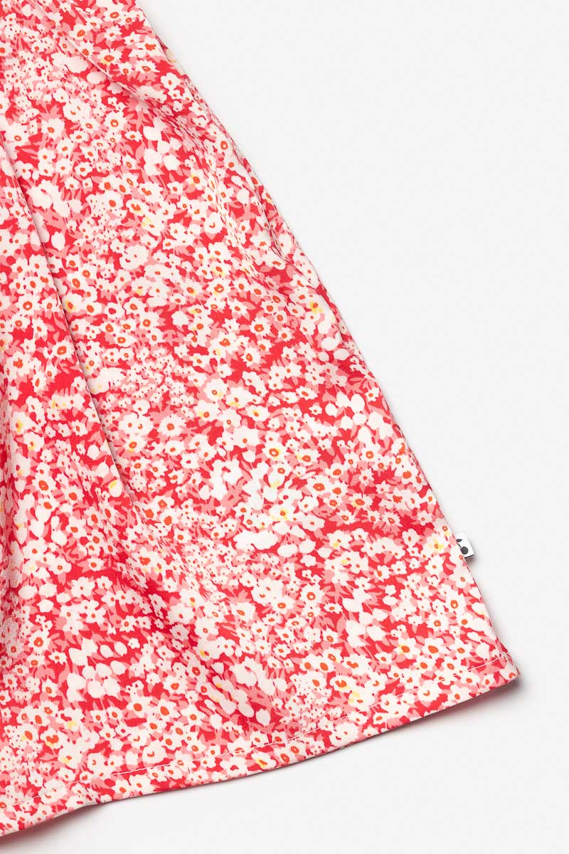 Robe Yuligi à motif floral rouge