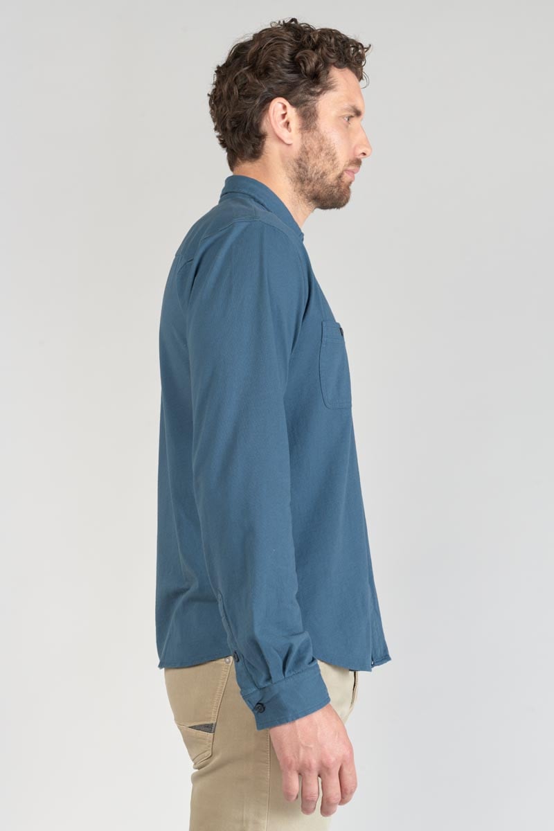 Chemise Adol bleu pétrole