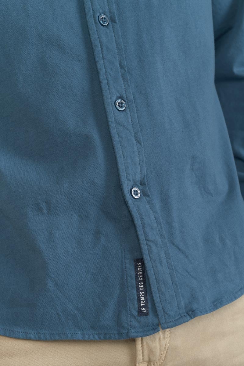 Chemise Adol bleu pétrole