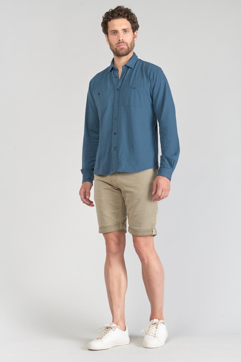 Chemise Adol bleu pétrole