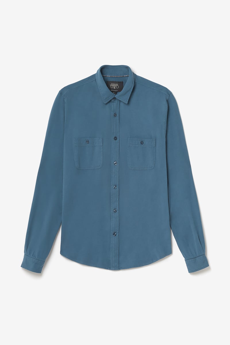 Chemise Adol bleu pétrole