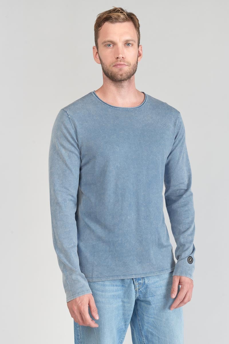 Pull Bivor bleu-gris délavé