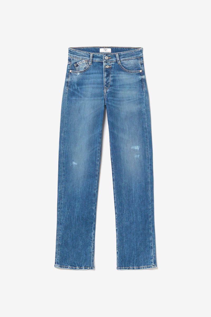 Jeans 400/19 mom Luxe taille haute destroy bleu N°2