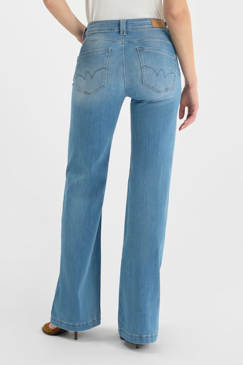 Jeans pulp flare Axis taille haute bleu N°4